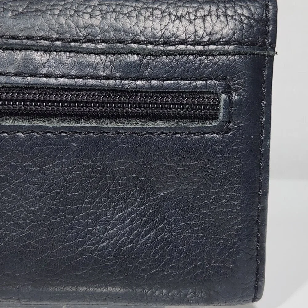 Fossil Long Live Vintage Black Leather Wallet